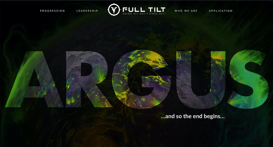 Screenshot of the introduction section for Argus.